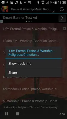 Praise & Worship Music Radio android App screenshot 1